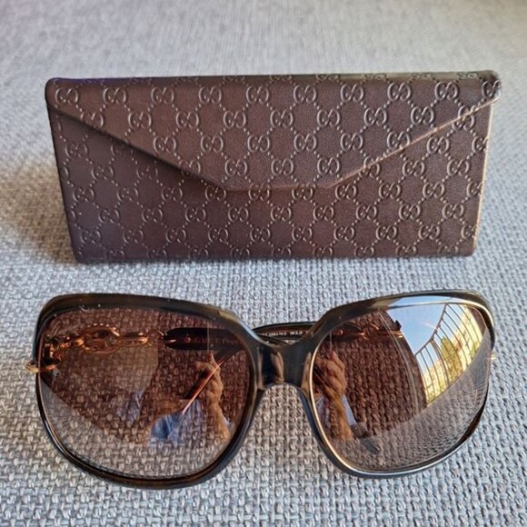 GUCCI Crystal Sunglasses GG3584/N/S in Brown - Picture 1 of 8